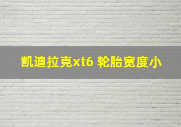 凯迪拉克xt6 轮胎宽度小